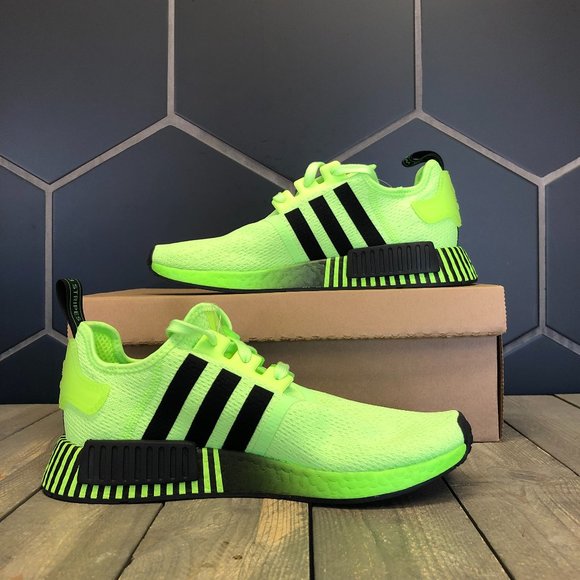 lime green adidas nmd